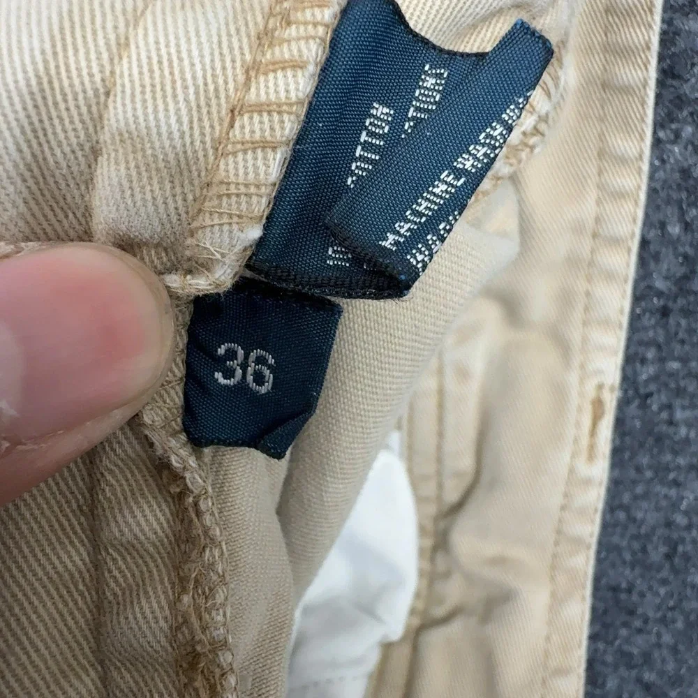 Polo Ralph Lauren Cargo Shorts Mens 36 Tan Cotton Distressed Gorpcore Utility